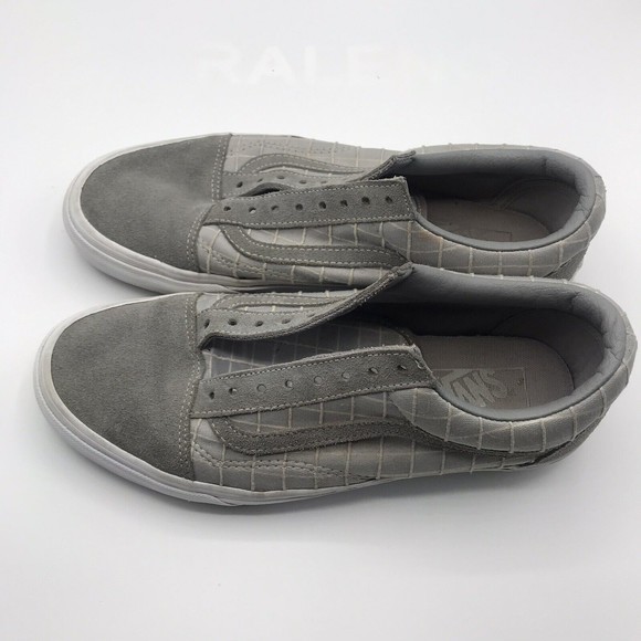 Vans Gray Grid Suede Unisex Shoes Men’s  Size 8 Women’s Size 9.5 - Picture 15 of 16